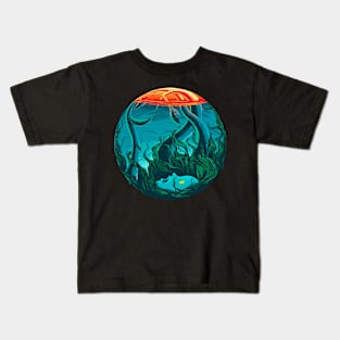 tentacles women Kids T-Shirt